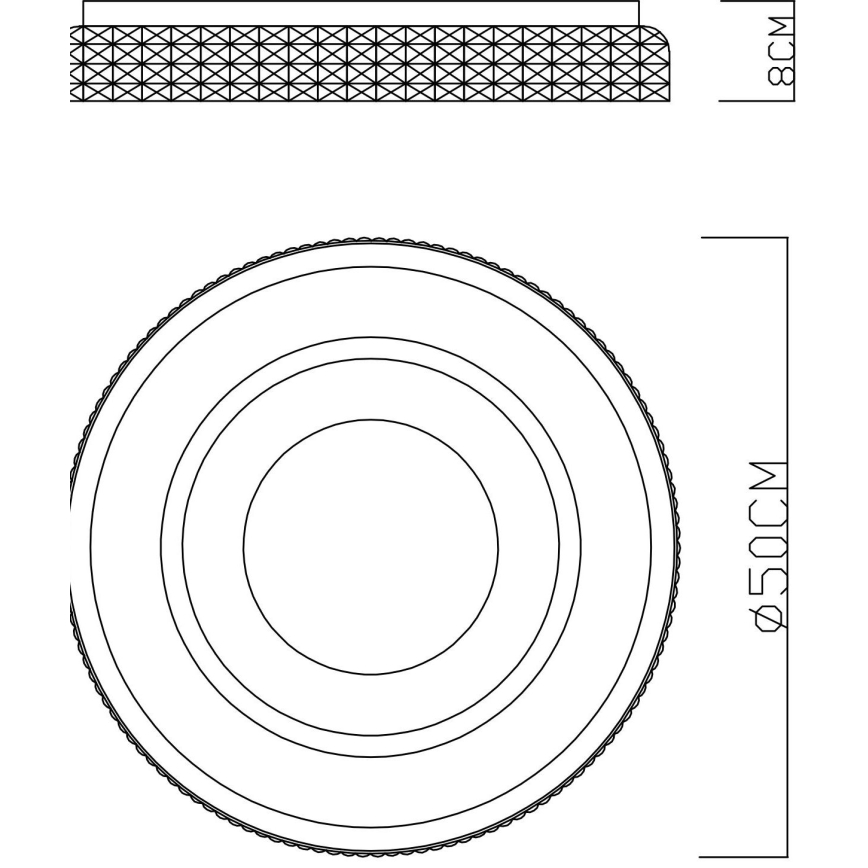 Globo - Plafoniera LED dimmerabile LED/52W/230V 2700-6000K + telecomando