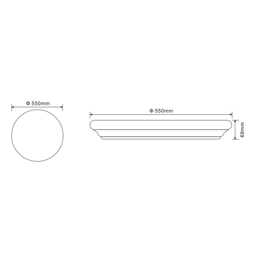 Globo - Plafoniera LED con telecomando LED/60W/230V