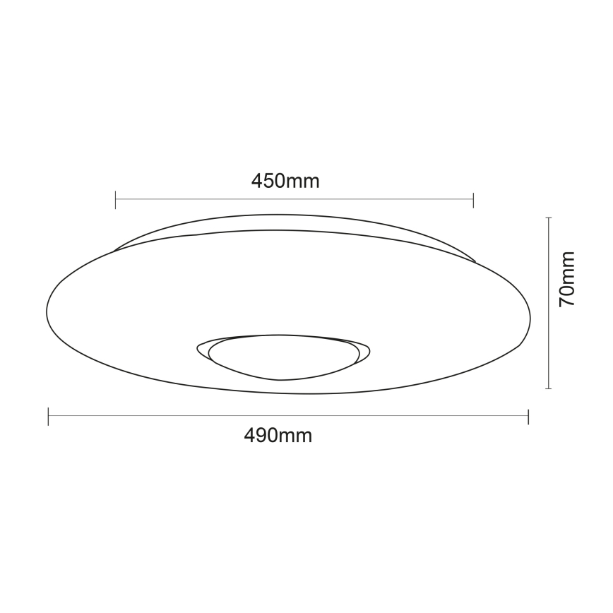 Globo - Plafoniera dimmerabile RGBW LED/40W/230V 3000-6500K + telecomando