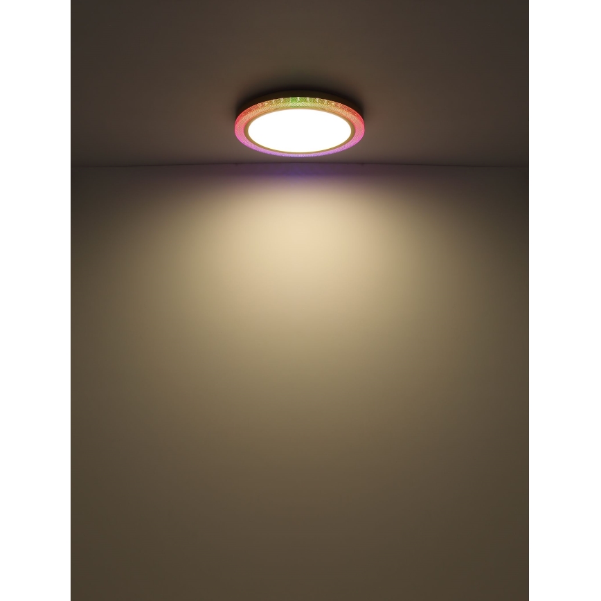 Globo - Dimmbare RGBW-Deckenleuchte LED/20W/230V 2700-6500K + Fernbedienung