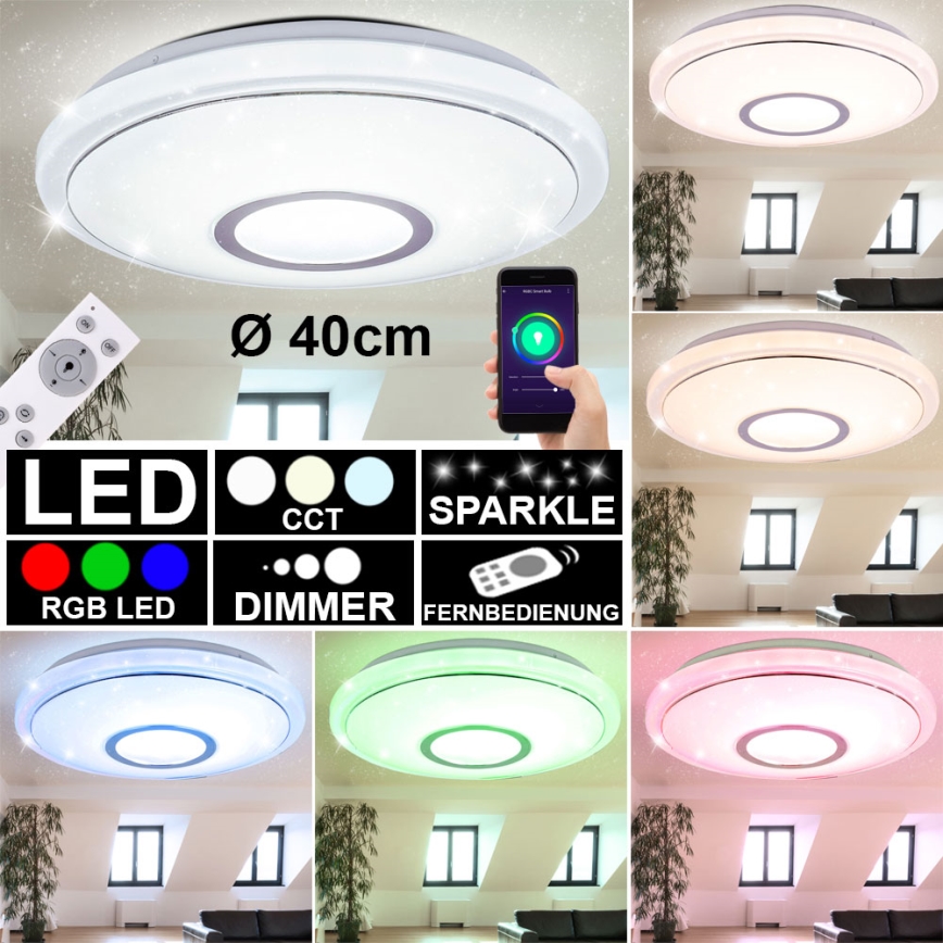 Globo - LED RGB Lampada dimmerabile LED/16W/230V + LED/3W/230V WiFi Tuya + telecomando