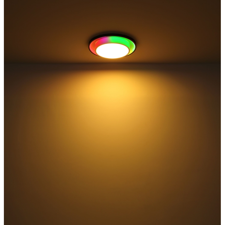 Globo - Plafonnier LED RGBW à intensité variable LED/21W/230V 2700-6500K+ télécommande