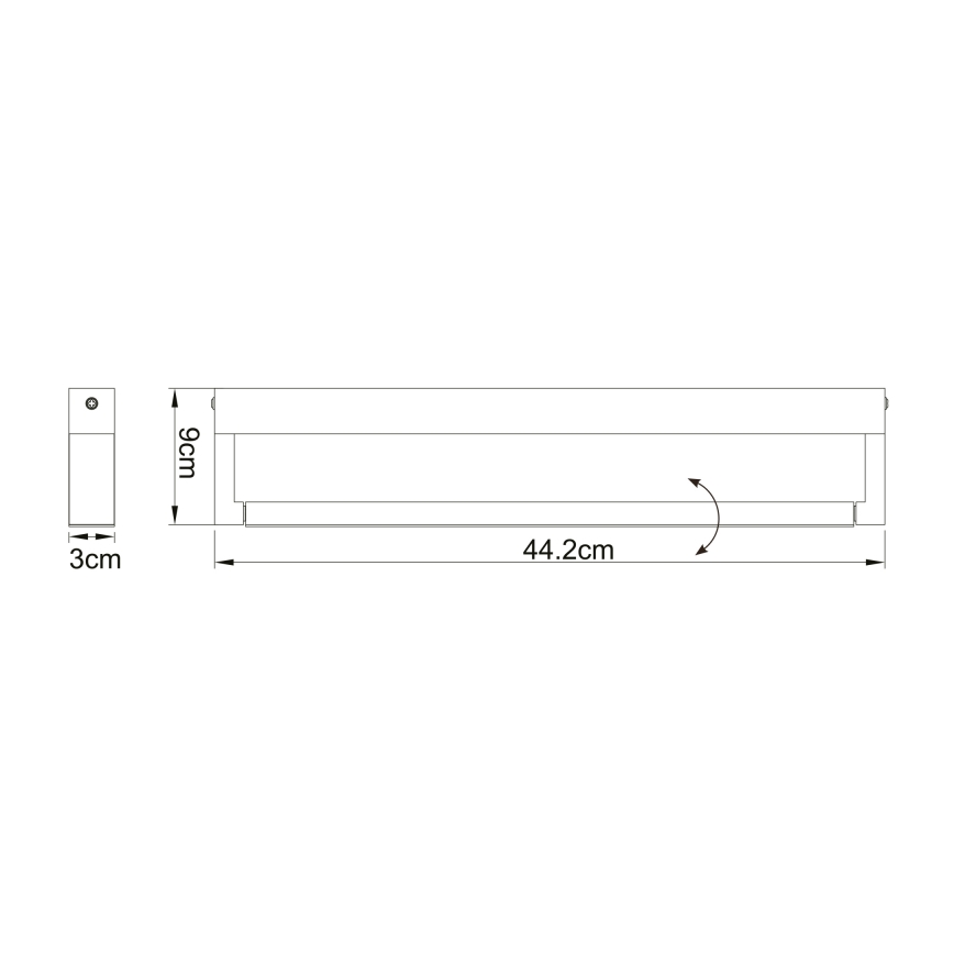 Globo - LED-Wandleuchte für Badezimmer LED/12W/230V IP44