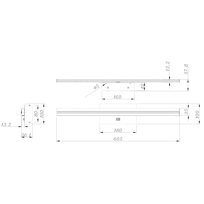 Globo - LED-Badwandleuchte LED/18W/230V IP44