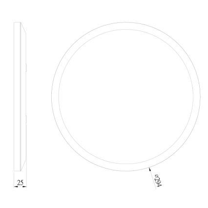 Globo - Plafoniera LED dimmerabile da bagno LED/18W/230V diametro 29,4 cm IP44 nero