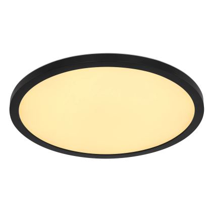 Globo - Plafonnier RGB à intensité variable salle de bain LED/18W/230V 3000-6000K + télécommande IP44 noir