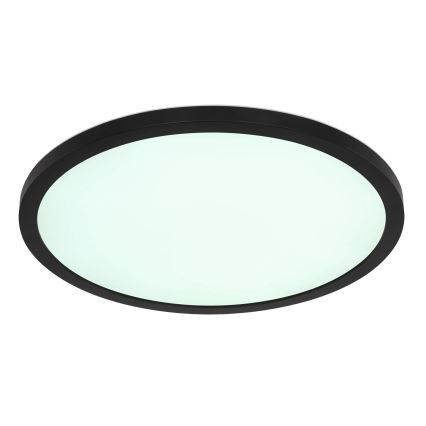 Globo - Plafonnier RGB à intensité variable salle de bain LED/18W/230V 3000-6000K + télécommande IP44 noir