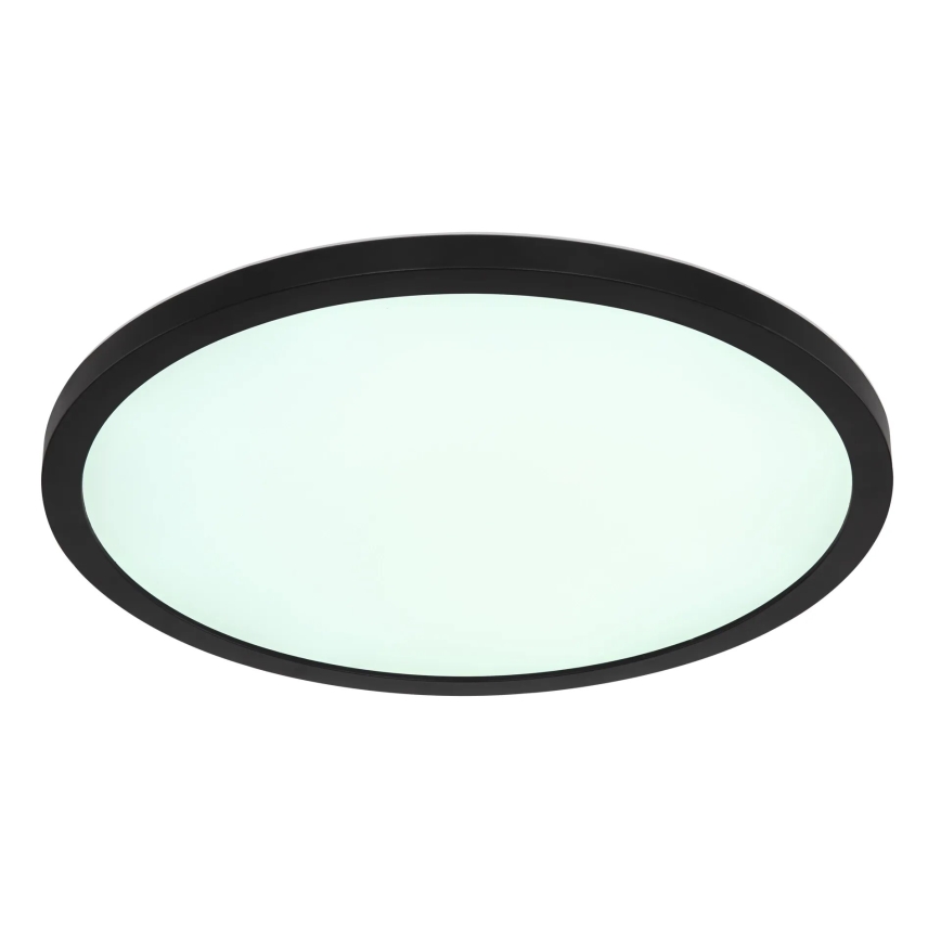 Globo - Plafonnier RGB à intensité variable salle de bain LED/18W/230V 3000-6000K + télécommande IP44 noir