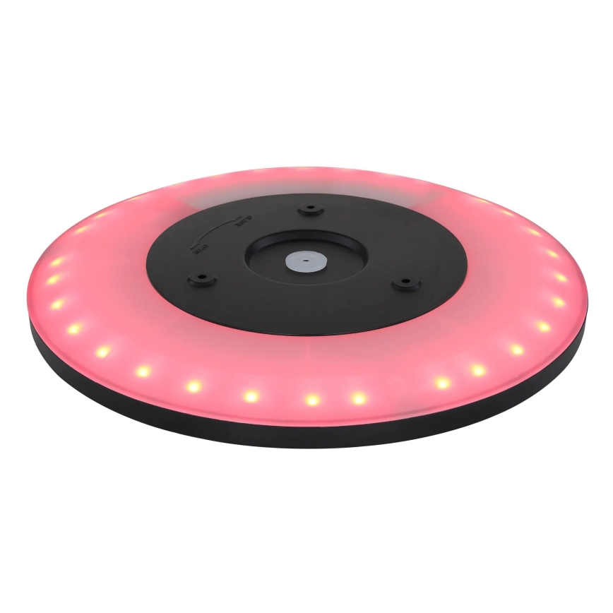 Globo - Plafonnier RGB à intensité variable salle de bain LED/18W/230V 3000-6000K + télécommande IP44 noir