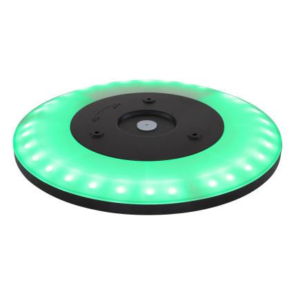 Globo - Plafonnier RGB à intensité variable salle de bain LED/18W/230V 3000-6000K + télécommande IP44 noir