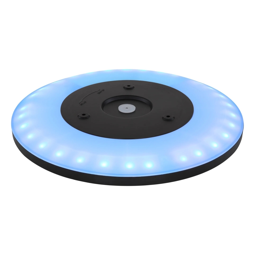 Globo - Plafonnier RGB à intensité variable salle de bain LED/18W/230V 3000-6000K + télécommande IP44 noir
