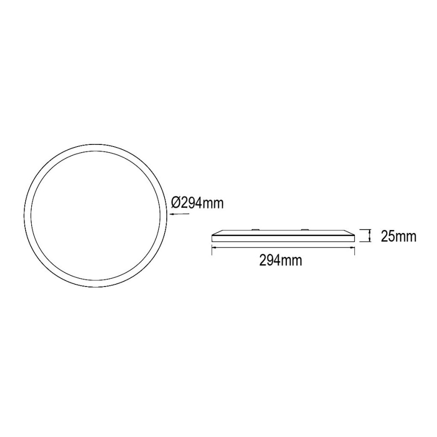 Globo - Plafonnier à intensité variable LED salle de bain LED/18W/230V d. 29,4 cm IP44 blanc