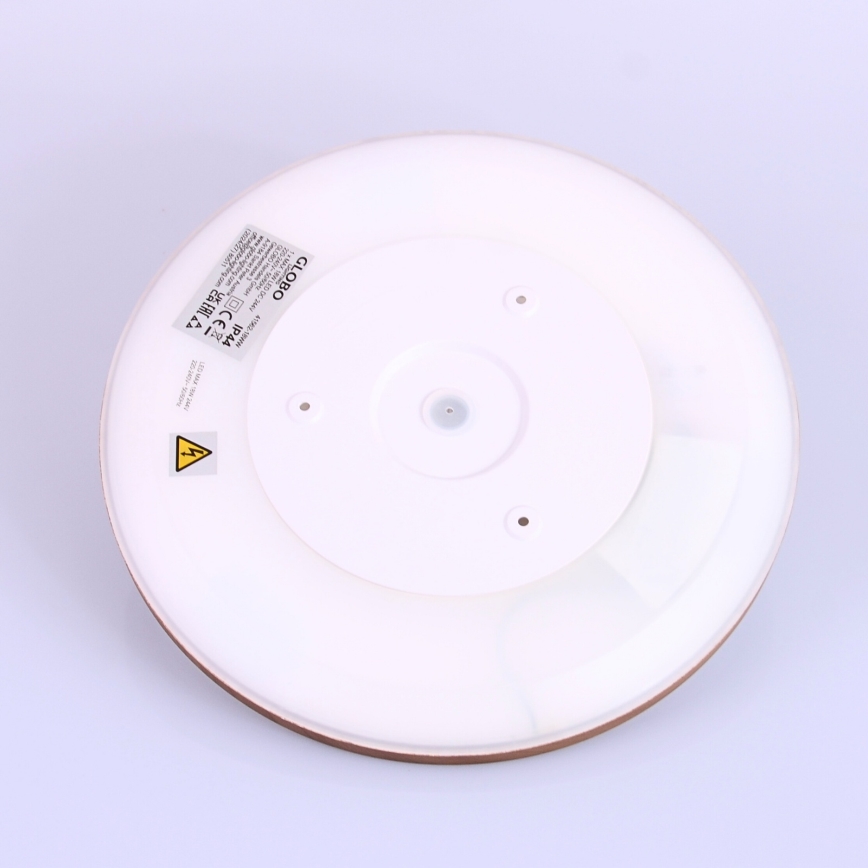 Globo - Plafonnier à intensité variable salle de bain LED/18W/230V d. 29,4 cm IP44 marron
