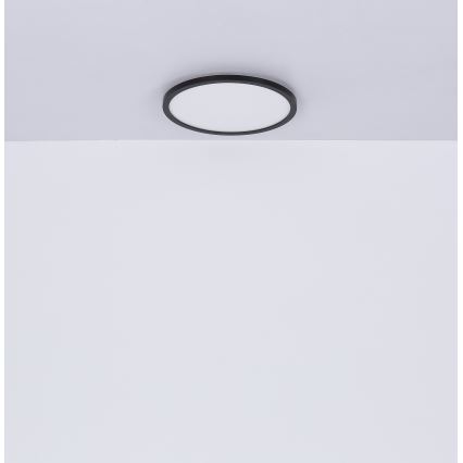 Globo - Plafoniera LED dimmerabile da bagno LED/24W/230V diametro 42 cm IP44 nero