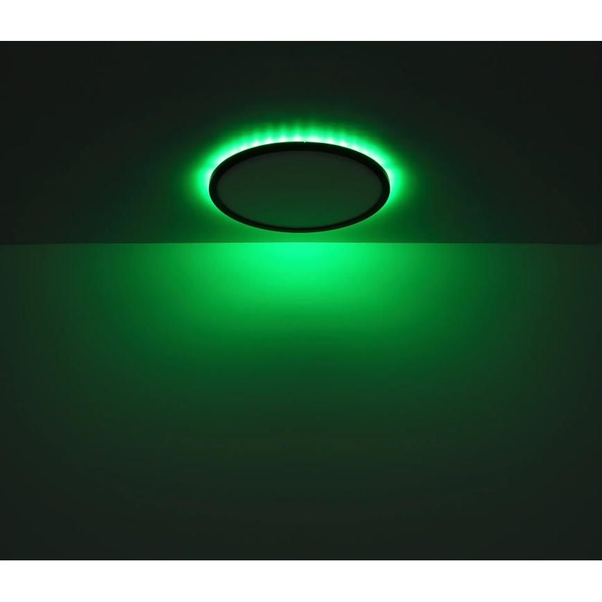 Globo - LED RGB Dimmbare Deckenleuchte für Badezimmer LED/21W/230V 3000-6000K + Fernbedienung IP44 schwarz
