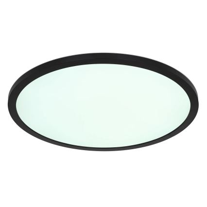 Globo - Plafonnier RGB à intensité variable salle de bain LED/21W/230V 3000-6000K + télécommande IP44 noir