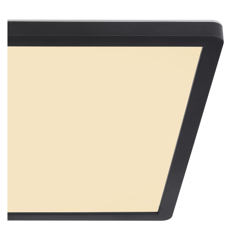 Globo - Dimmbare LED-Deckenleuchte für das Badezimmer LED/18W/230V 29,4x29,4 cm IP44 schwarz