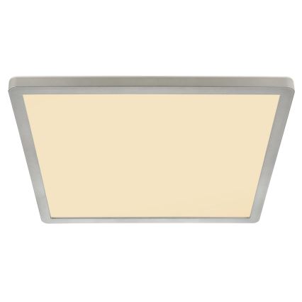 Globo - Dimmbare LED-Deckenleuchte für Badezimmer LED/18W/230V 29,4x29,4 cm IP44 matt Chrom