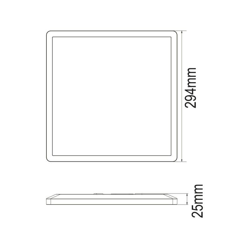 Globo - Plafoniera LED dimmerabile da bagno LED/18W/230V 29,4x29,4 cm IP44 bianco