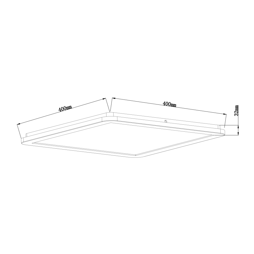 Globo - Dimmbare LED-Deckenleuchte für das Badezimmer LED/24W/230V 42x42 cm IP44 weiß