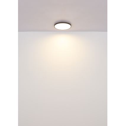 Globo - Plafonnier LED/15W/230V 4000K d. 23 cm noir