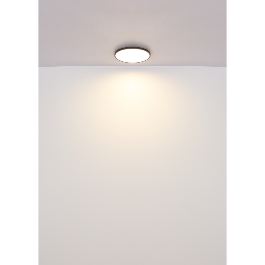 Globo - Plafonnier LED/15W/230V 4000K d. 23 cm noir