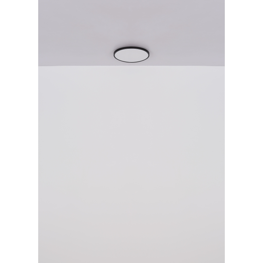 Globo - Plafonnier LED/15W/230V 4000K d. 23 cm noir