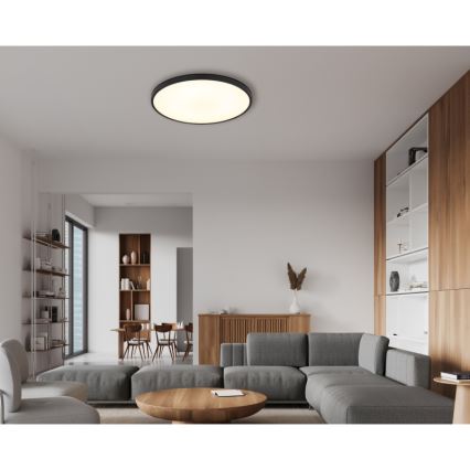Globo - Plafonnier LED/32W/230V 4000K d. 40 cm noir
