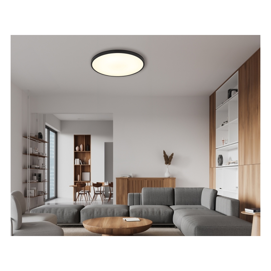 Globo - Plafonnier LED/32W/230V 4000K d. 40 cm noir