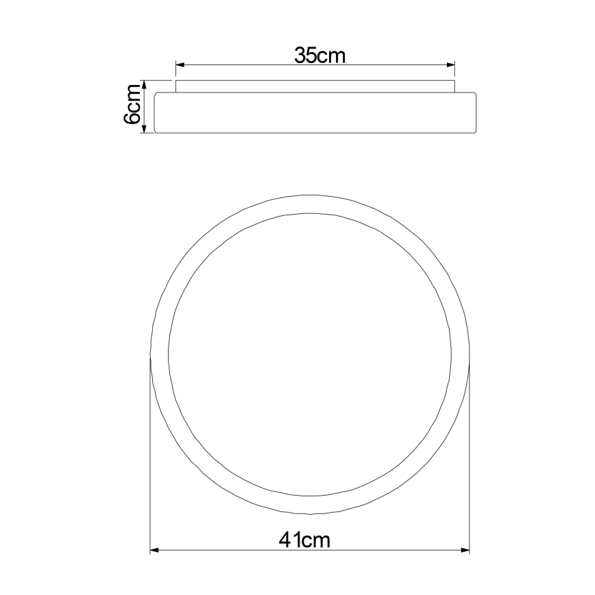 Globo - Plafonnier à intensité variable LED/18W/230V 2700-6500K + télécommande