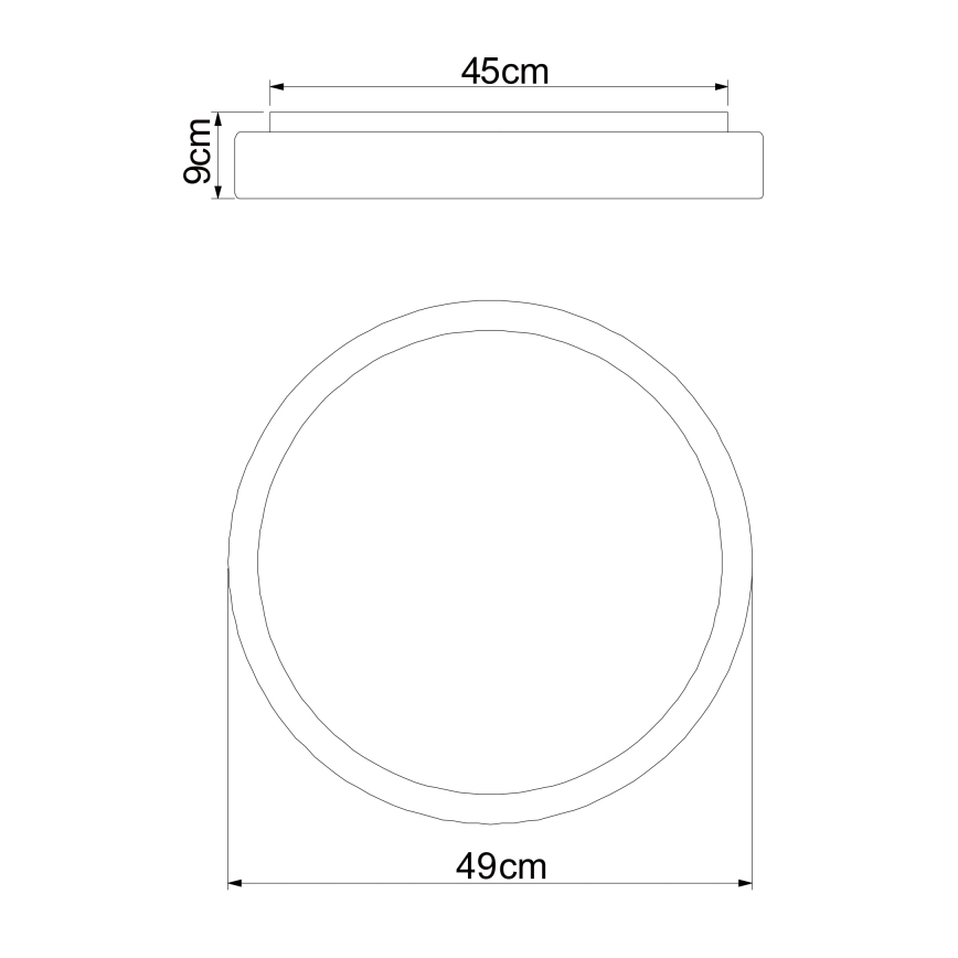 Globo - Plafoniera LED dimmerabile LED/24W/230V + telecomando