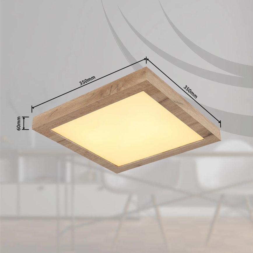 Globo - LED Deckenleuchte LED/16W/230V Braun