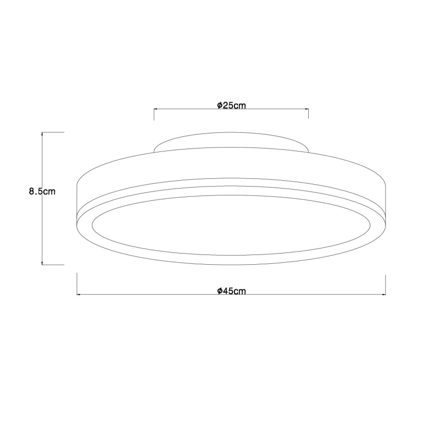 Globo - dimmbare LED-Deckenleuchte LED/24W/230V 2700-6500K Ø 45 cm + Fernbedienung