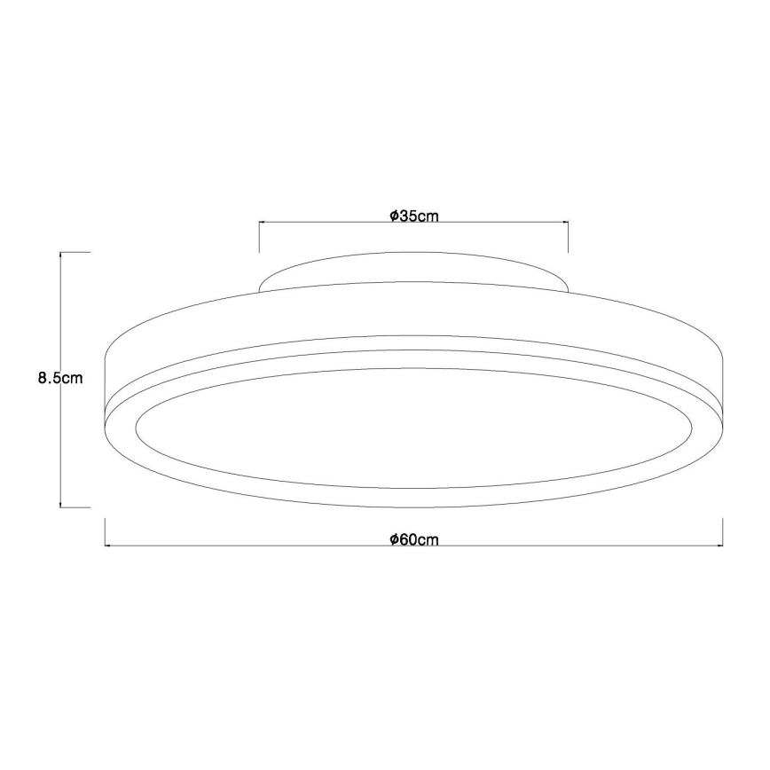 Globo - dimmbare LED-Deckenleuchte LED/40W/230V 2700-6500K Ø 60 cm + Fernbedienung