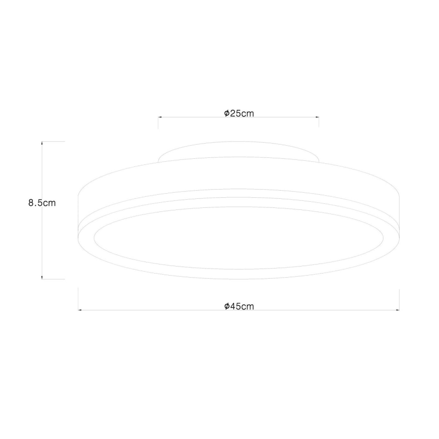 Globo - Plafonnier LED LED/24W/230V d. 45 cm marron
