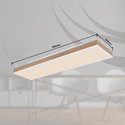 Globo - dimmbare LED Deckenleuchte LED/24W/230V 2700-6500K 20x80 cm + Fernbedienung