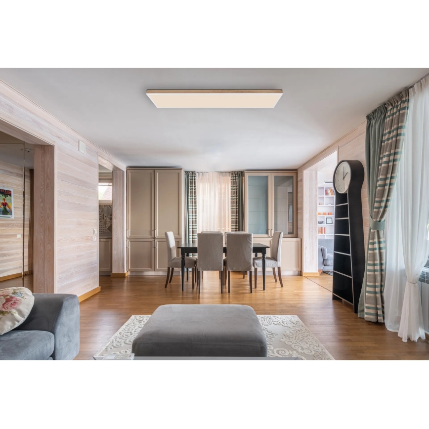 Globo - Plafoniera LED dimmerabile LED/36W/230V 2700-6500K + telecomando marrone/bianco