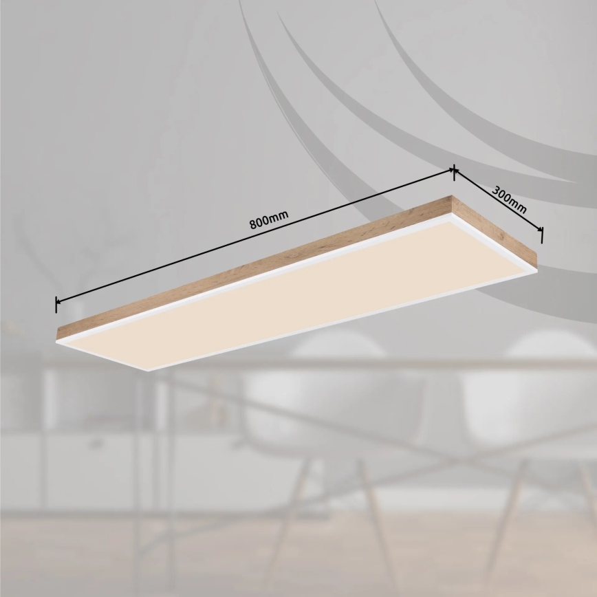 Globo - Plafoniera LED dimmerabile LED/36W/230V 2700-6500K + telecomando marrone/bianco