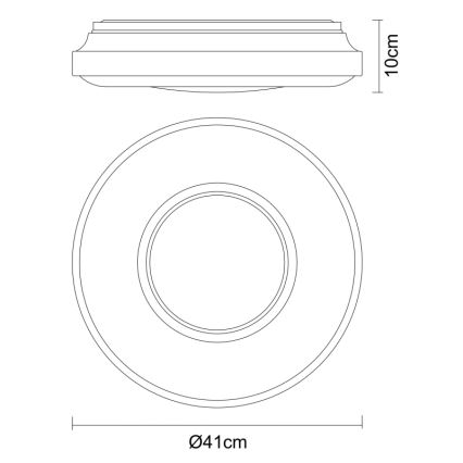 Globo - Plafoniera LED LED/24W/230V