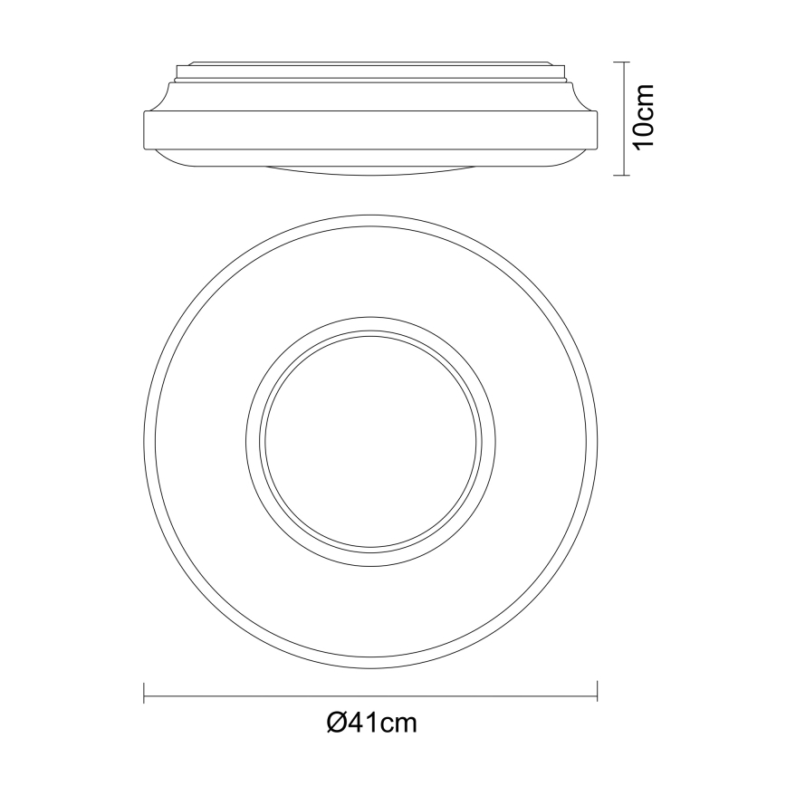 Globo - Plafoniera LED LED/24W/230V