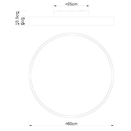 Globo - Dimmbare LED-Deckenleuchte LED/48W/230V 3000-6000K + Fernbedienung