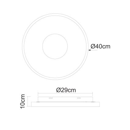 Globo - Plafoniera LED dimmerabile LED/30W/230V + telecomando