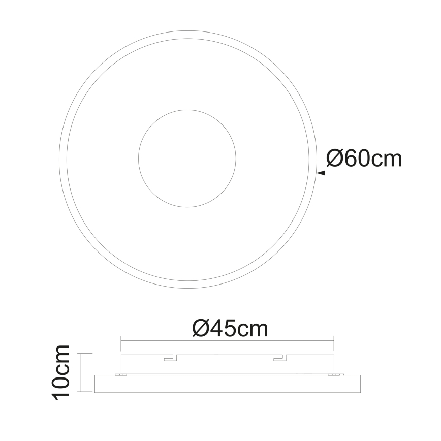 Globo - Plafonnier à intensité variable LED/42W/230V 2700-6000K + télécommande
