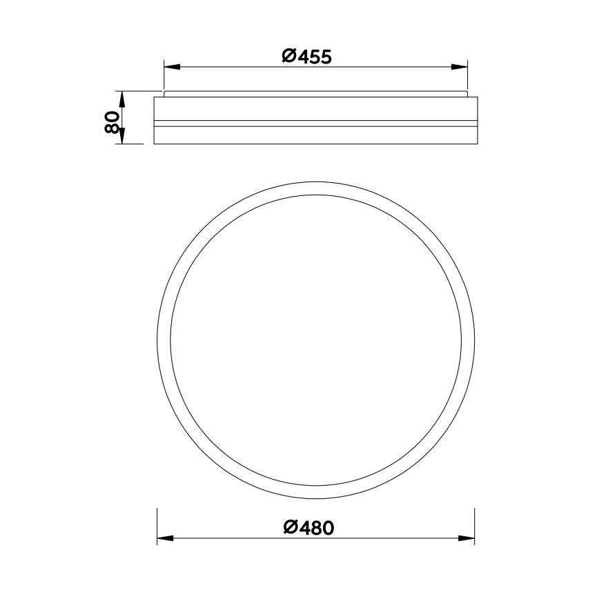 Globo - Plafoniera LED dimmerabile LED/40W/230V + telecomando