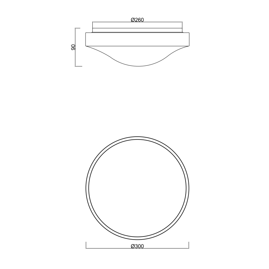 Globo - Luminaire de salle de bains LED avec détecteur LED/18W/230V IP44
