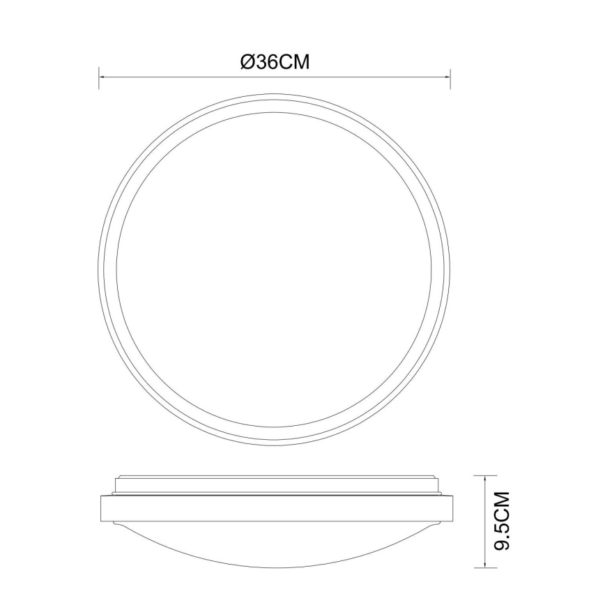 Globo - Plafonnier LED/18W/230V 3000/4000/6000K