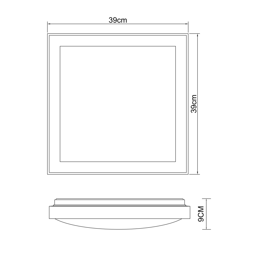 Globo - Plafoniera LED LED/24W/230V 3000/4500/6000K
