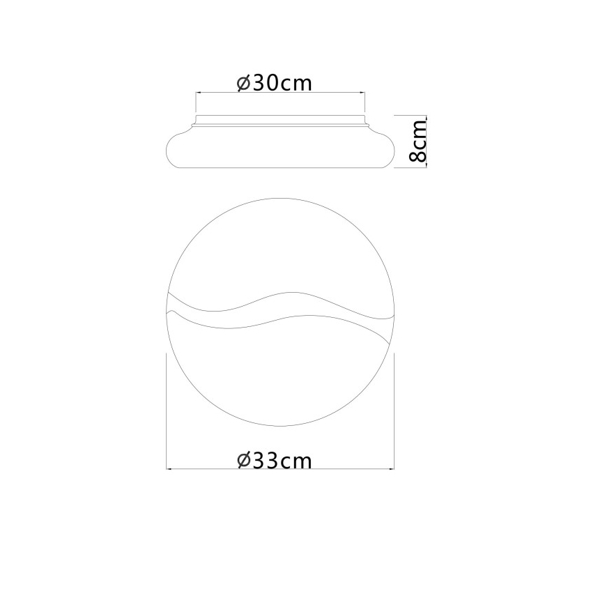 Globo - Plafoniera LED LED/24W/230V 3000/4200/6000K diametro 33 cm