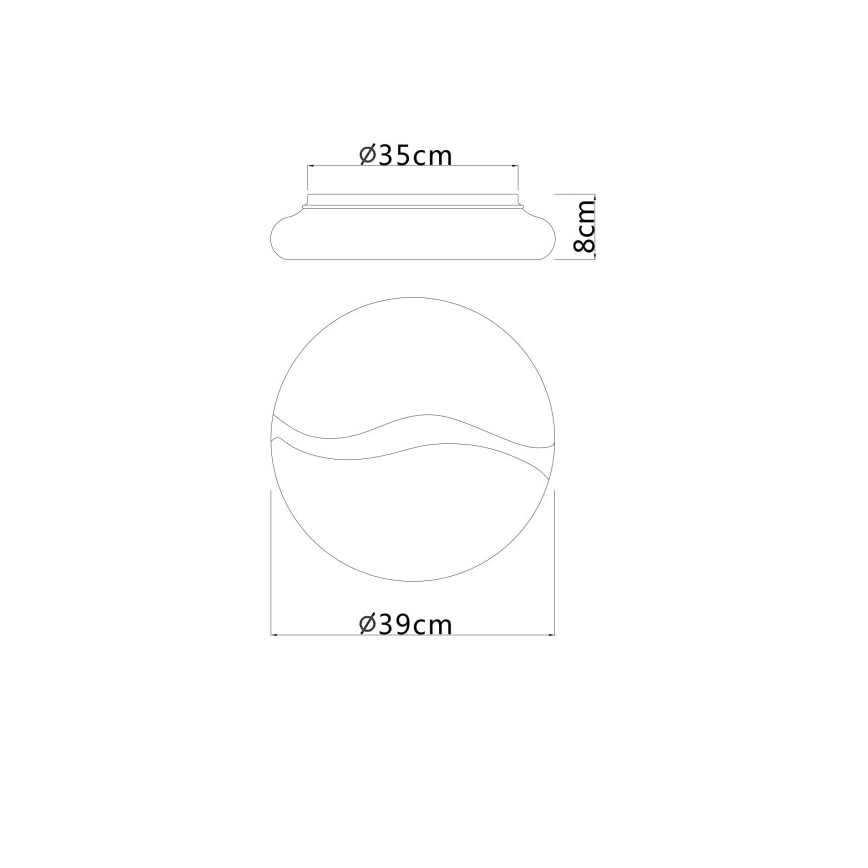 Globo - Plafonnier LED LED/24W/230V 3000/4200/6000K Ø 39 cm