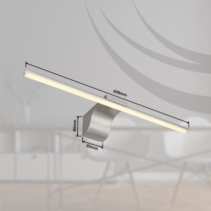 Globo - Illuminazione a LED per specchi da bagno LED/10W/230V 60,8 cm IP44 cromo lucido